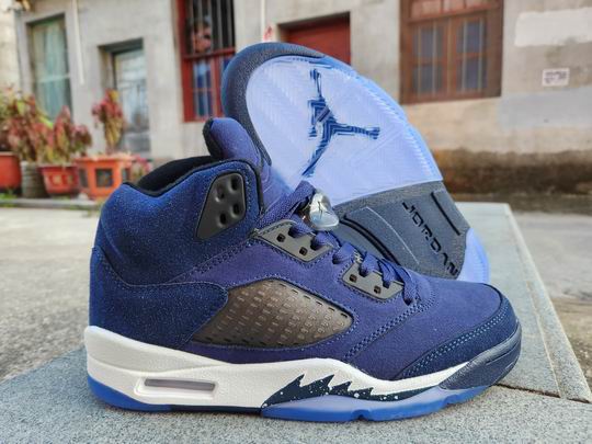 (image for) Air Jordan 5 Retro Georgetown FD6812-400 Men's Shoes Midnight Navy-37